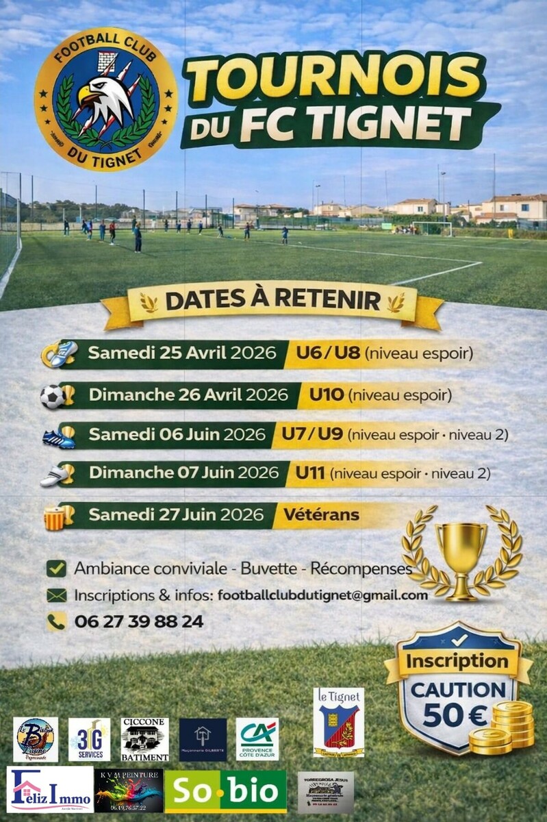 Tournois de Fin de Saison - U6 - U8  - 2025-26